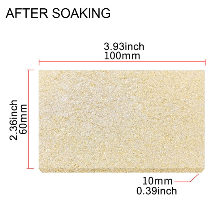 20pcs Remove Tin Solder Bubble Sponge Phone Repair Soldering Iron Cleaning Sponge(Yellow)