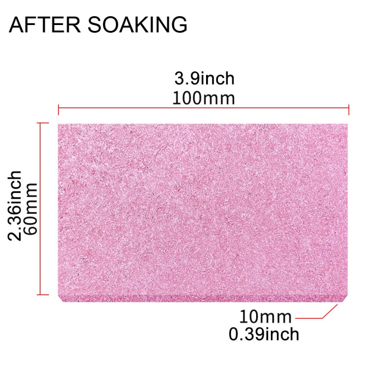 20pcs Remove Tin Solder Bubble Sponge Phone Repair Soldering Iron Cleaning Sponge(Pink)