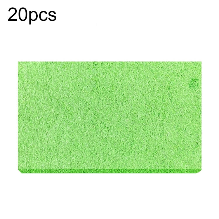 20pcs Remove Tin Solder Bubble Sponge Phone Repair Soldering Iron Cleaning Sponge(Green)