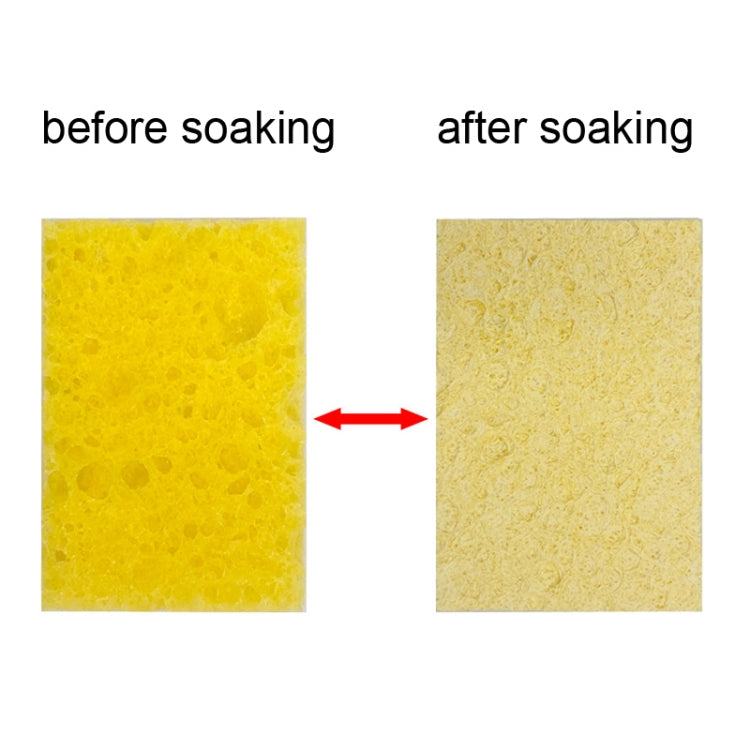 20pcs Remove Tin Solder Bubble Sponge Phone Repair Soldering Iron Cleaning Sponge(Yellow)