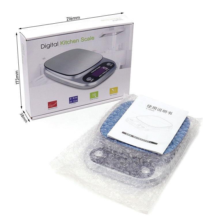 Small Multifunctional Kitchen High Precision Electronic Scale LCD Digital Display Food Scale, Model: 3kg/ 0.1g