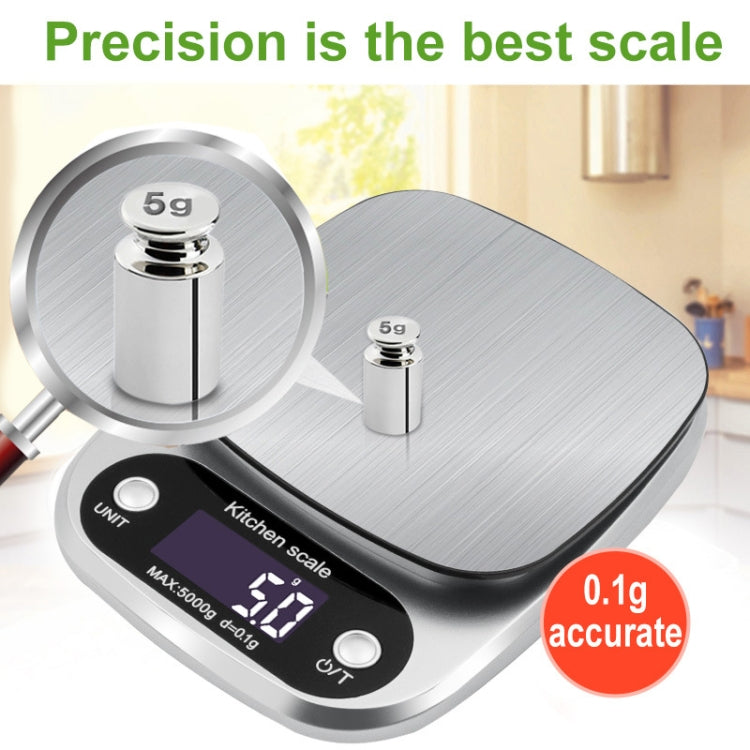 Small Multifunctional Kitchen High Precision Electronic Scale LCD Digital Display Food Scale, Model: 3kg/ 0.1g