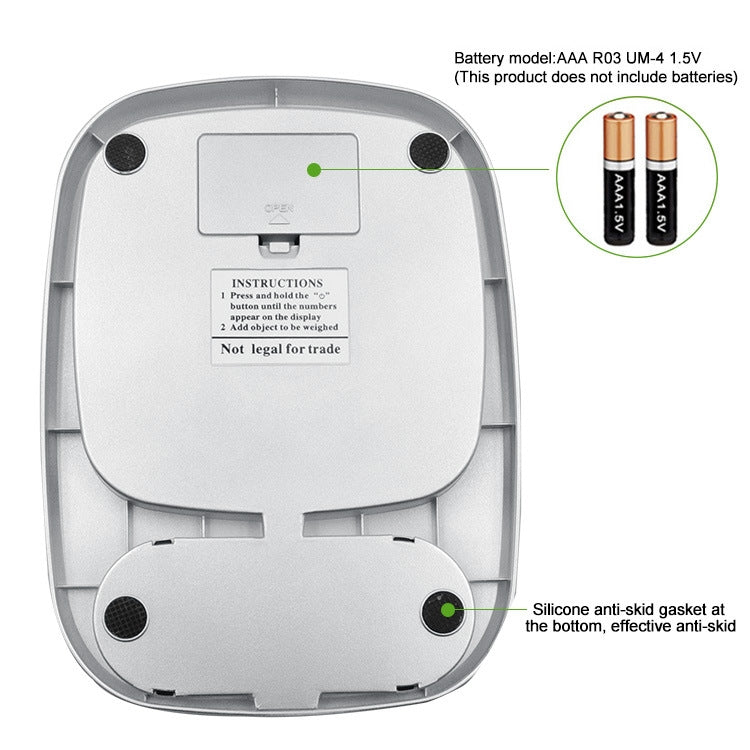 Small Multifunctional Kitchen High Precision Electronic Scale LCD Digital Display Food Scale, Model: 3kg/ 0.1g