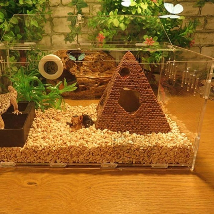 12x13cm Large Fish Tank Aquascape Hiding House Resin Pyramid Shrimp House Hiding Cave