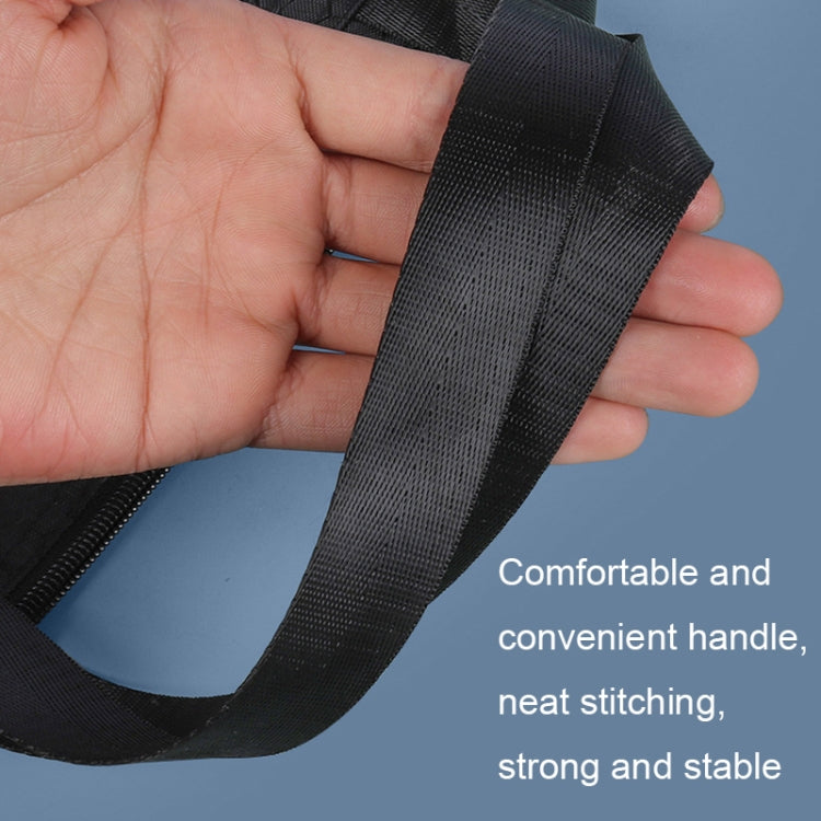A3-8133 Large-capacity Handheld Zipper File Bag Oxford Cloth Waterproof Art Storage Bag(Black)