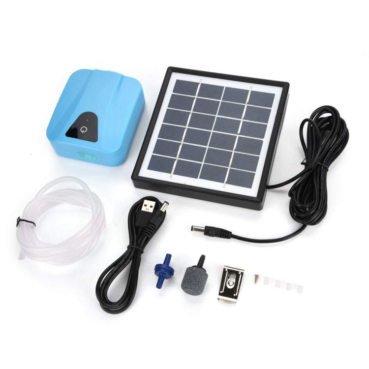 AP003 AC/DC Dual-use Aquarium Oxygen Pump Outdoor Solar Oxygen Pump for Fishing(Green)