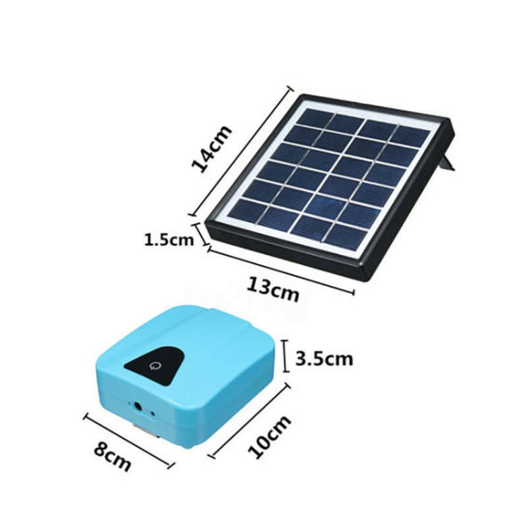 AP003 AC/DC Dual-use Aquarium Oxygen Pump Outdoor Solar Oxygen Pump for Fishing(Sky Blue)