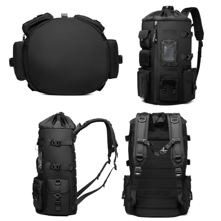 Ozuko 9573 Multifunctional Sports Basketball Backpack Outdoor Waterproof Men Backpack(Black)