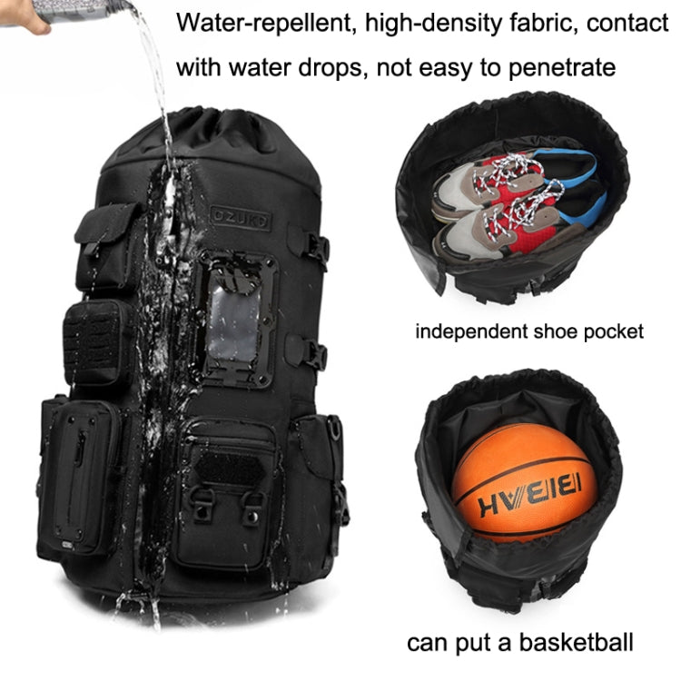 Ozuko 9573 Multifunctional Sports Basketball Backpack Outdoor Waterproof Men Backpack(Black)