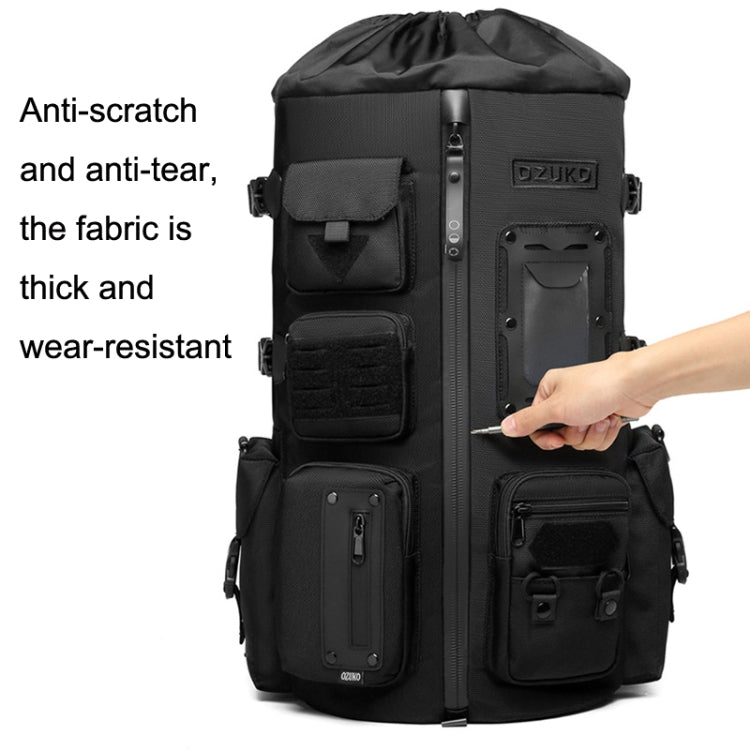 Ozuko 9573 Multifunctional Sports Basketball Backpack Outdoor Waterproof Men Backpack(Black)