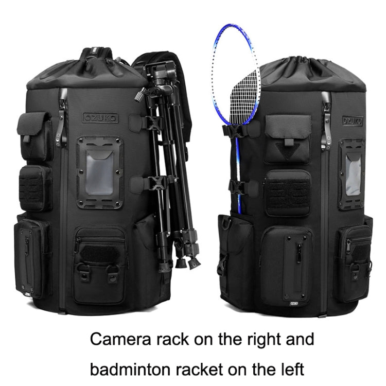 Ozuko 9573 Multifunctional Sports Basketball Backpack Outdoor Waterproof Men Backpack(Black)
