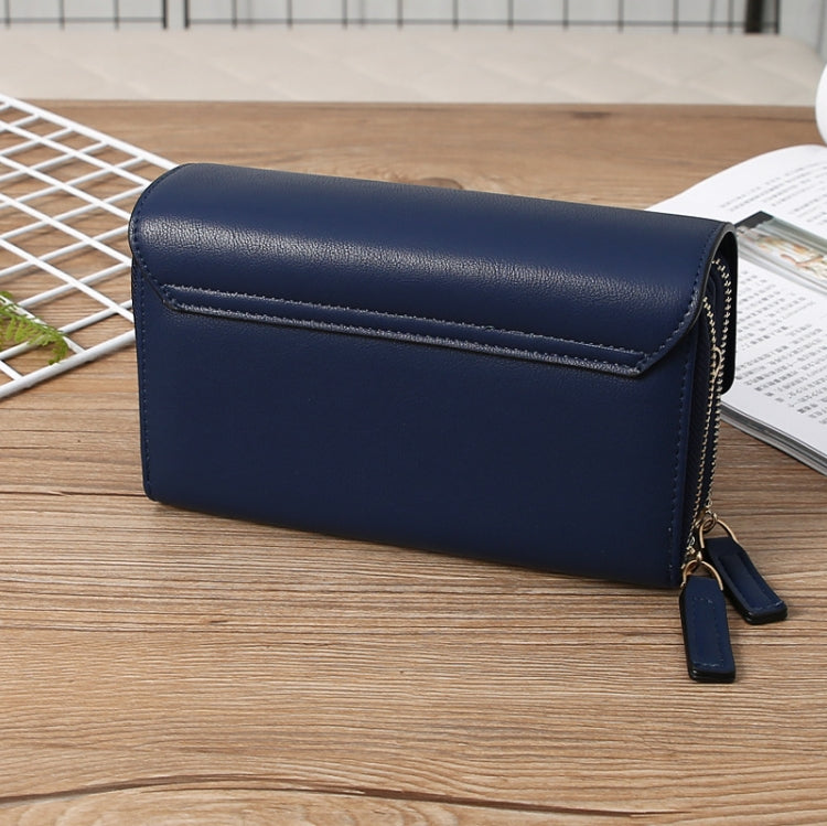 Women Multi-Card Wallet Clutch Bag Large Capacity Casual Single Shoulder Crossbody Bag(Claret)
