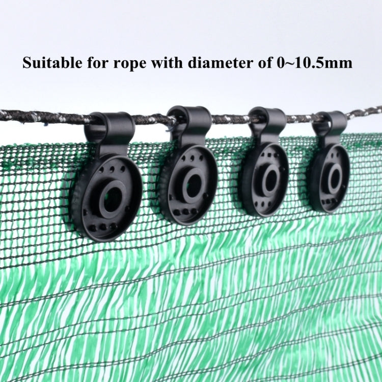 50pcs /Pack Sunshade Net Clip Garden Greenhouse Netting Shade Cloth Fastener(Black)