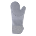 ZYA-426 Longer And Thicker Insulated Gloves Silicone Kitchen Baking Gloves(Gray)