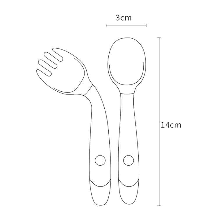 Children Eating Training Tableware Baby Bendable Silicone Soft Spoon, Color: Green