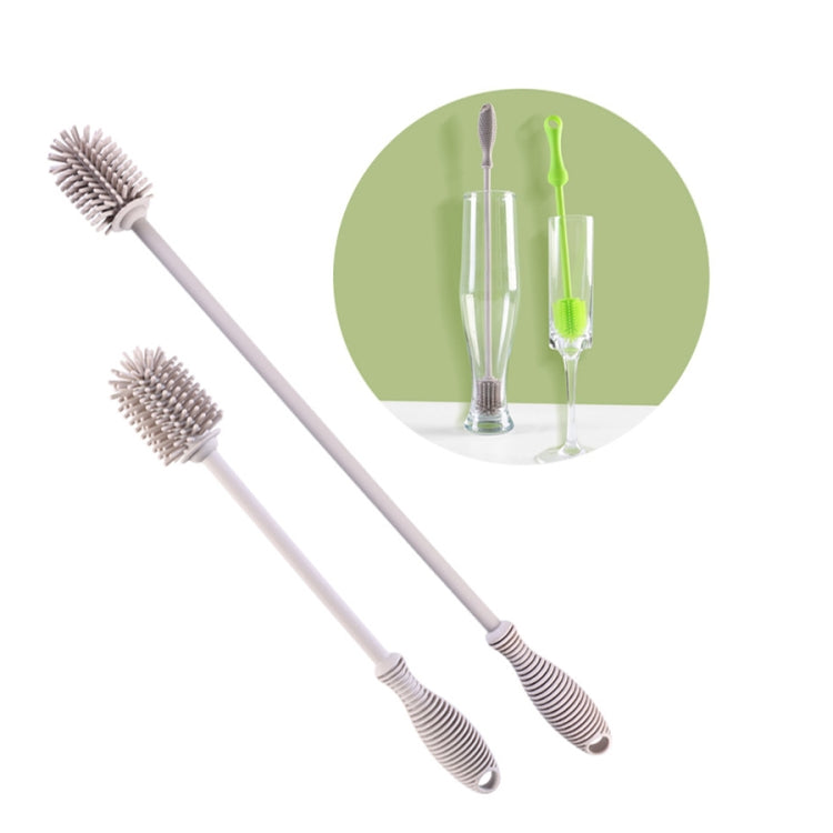 Long  Household Silicone Bottle Glass Brush Kitchen Thermos Brush