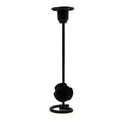 DH2304-01 Rose Carved Metal Candle Holder Bar Decoration Candlelight Dinner Candlesticks, Size: High Black