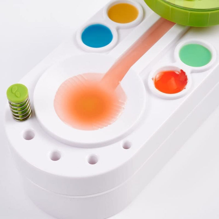 2nd Generation Oil Painting Brush Cleaner Tool with Water Container Paint Pen Washer(Green)