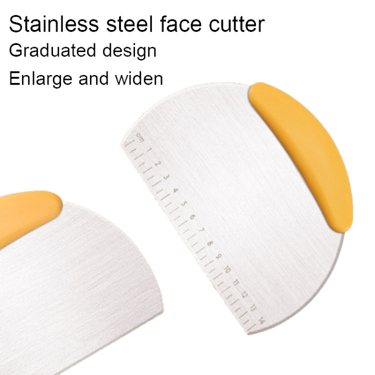 Large And Wide Cutter Nougat Cutter With Scale Cutter(Yellow)