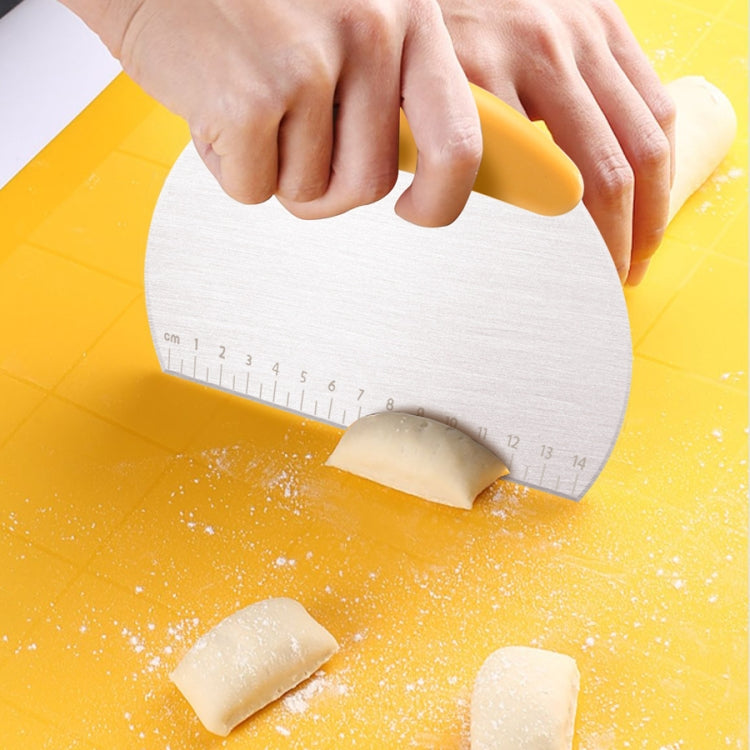 Large And Wide Cutter Nougat Cutter With Scale Cutter(Yellow)