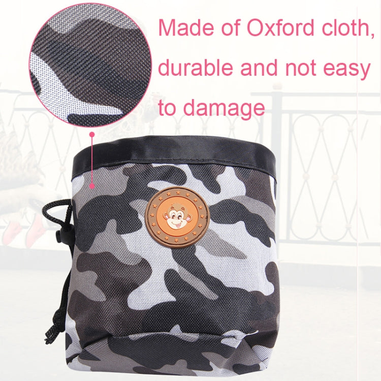 Multifunctional Pet Training Camouflage Snacks Bag Portable Dog Walking Belt Bag(Yellow)