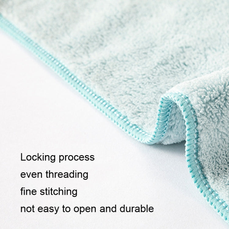 Coral Fleece Cartoon Embroidery Towel Kid Household Thickened Soft Absorbent Towel(Yellow)