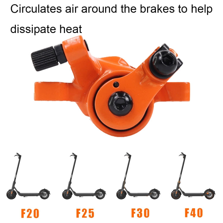 A44424 Electric Scooter Brake Rear Wheel Disc Brake Equipment for Ninebot F20 / F25 / F30 / F40(Orange)