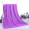 25x25cm Nano Thickened Large Bath Towel Hairdresser Beauty Salon Adult With Soft Absorbent Towel(Light Purple)