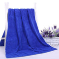 30x60cm Nano Thickened Large Bath Towel Hairdresser Beauty Salon Adult With Soft Absorbent Towel(Blue)