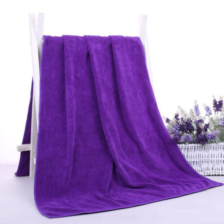 30x60cm Nano Thickened Large Bath Towel Hairdresser Beauty Salon Adult With Soft Absorbent Towel(Dark Purple)