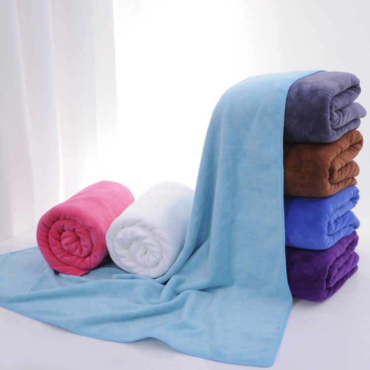 30x70cm Nano Thickened Large Bath Towel Hairdresser Beauty Salon Adult With Soft Absorbent Towel(Blue)