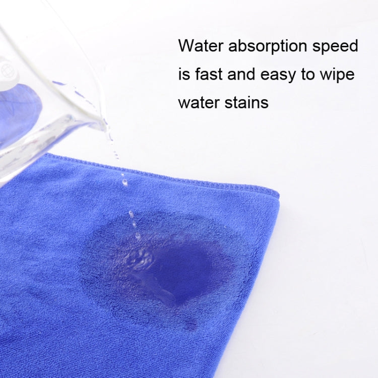 30x30cm Nano Thickened Large Bath Towel Hairdresser Beauty Salon Adult With Soft Absorbent Towel(Blue)