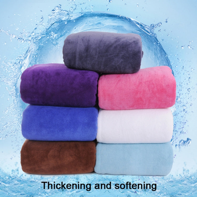 80x180cm Nano Thickened Large Bath Towel Hairdresser Beauty Salon Adult With Soft Absorbent Towel(Grey)