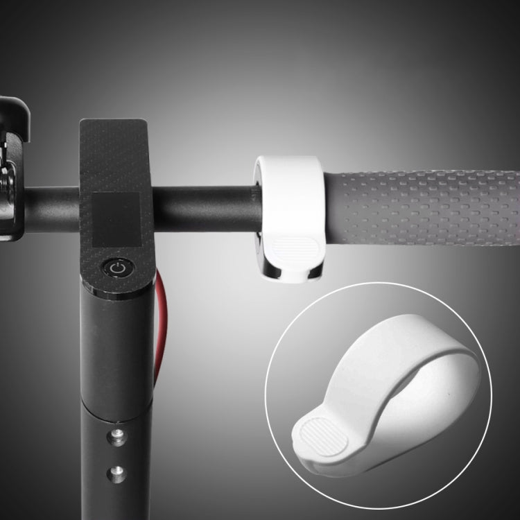 X0211 2pcs Scooter Accelerator Dial Silicone Case Dial Cover For Xiaomi M365/1S/Pro/MAX G30/ES2(White)