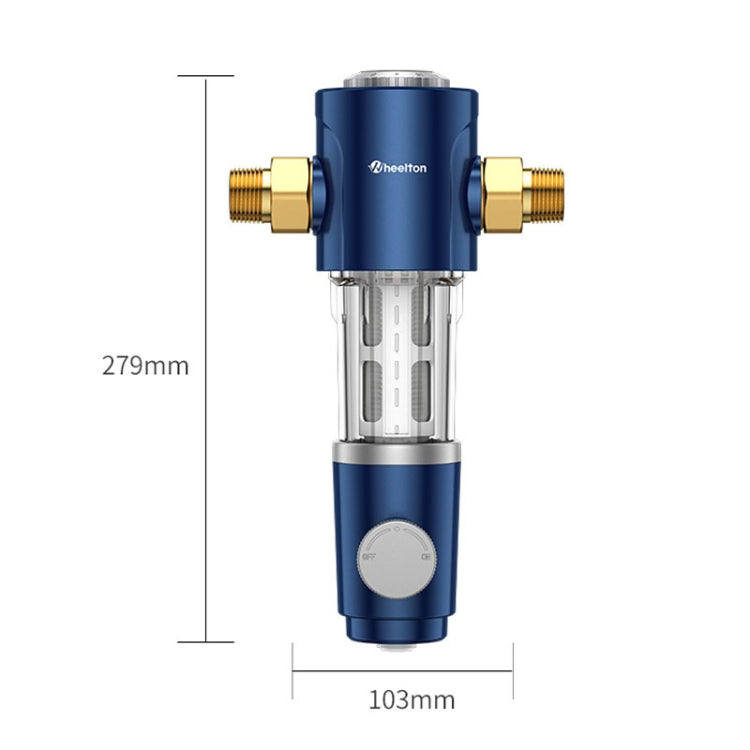 WHEELTON WHT-P0038 Home Whole House High Flow Pre-filter Automatic Rotating Central Water Purifier