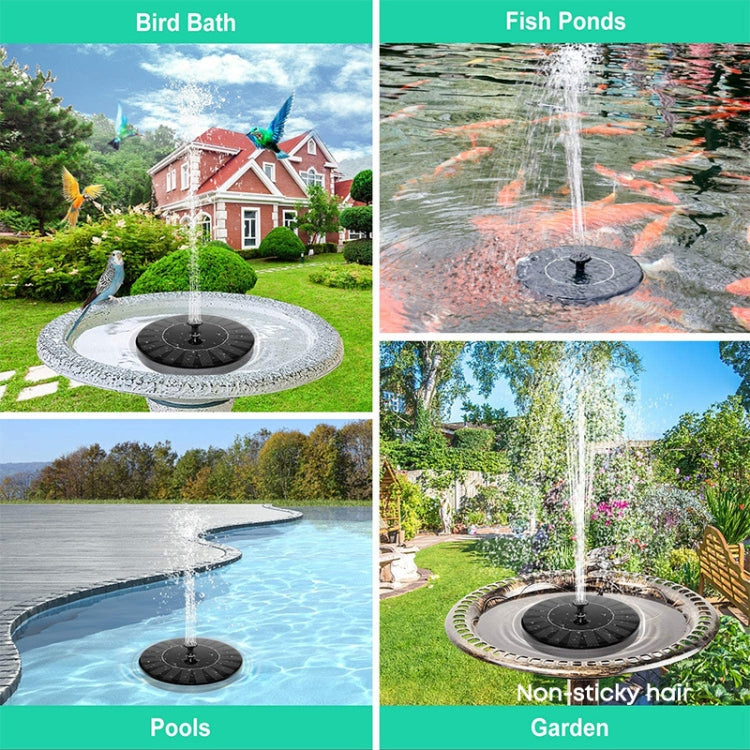 13cm  Solar Water Fountain Pool Outdoor Bird Bath Solar Powered Fountain Floating Water