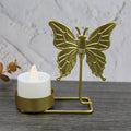 B Gold DH2303-03 Metal Retro Iron Art Candlesticks Ornament Table Candle Cup Decoration Props