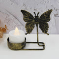 B Black Gold DH2303-03 Metal Retro Iron Art Candlesticks Ornament Table Candle Cup Decoration Props