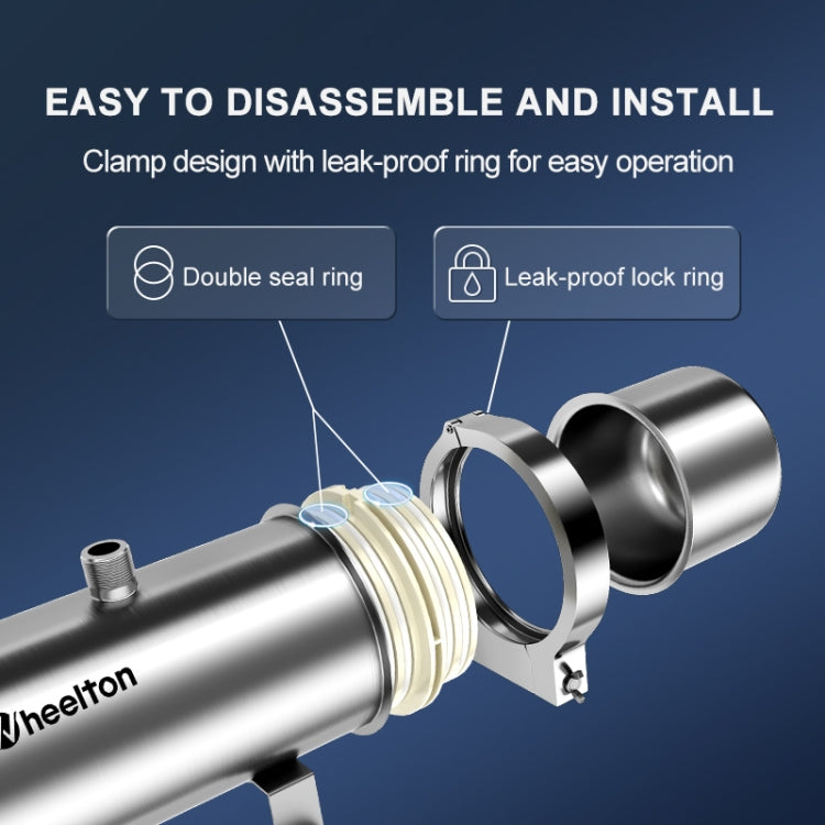 WHEELTON WHT-UF3000 Home Water Purifier High Flow Pipeline Filter