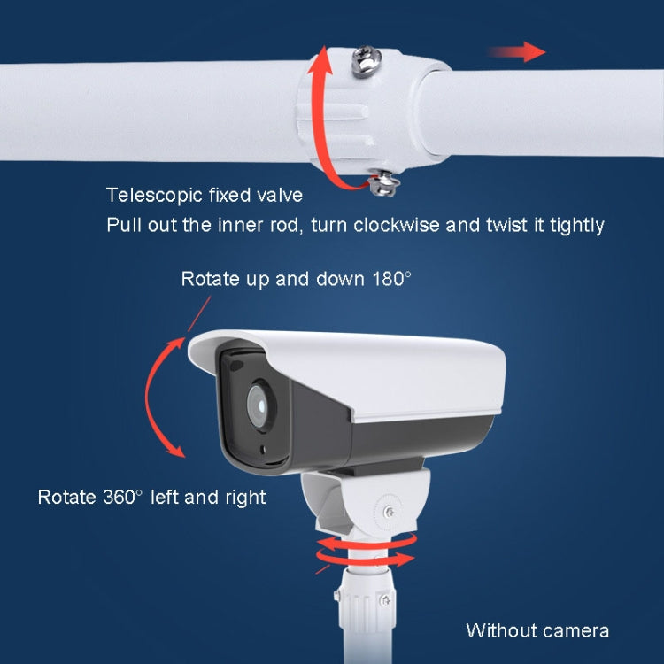 30-60cm Telescopic I-Type Monitoring Bracket Hanging Closed-Circuit Aluminum Alloy Bracket