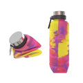 700ml Outdoor Silicone Folding Water Cup Telescopic Water Bottle Travel Drinking Cup With Carabiner(Wine Red)