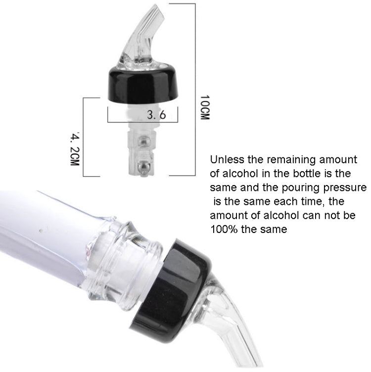 Quantitative Wine Pourer Red Wine Cork Wine Stopper 30ml Green