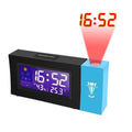 8290 Electronic Colour Screen Weather Clock Weather Forecast Projection Clock Rotatable Digital Clock Without USB Cable