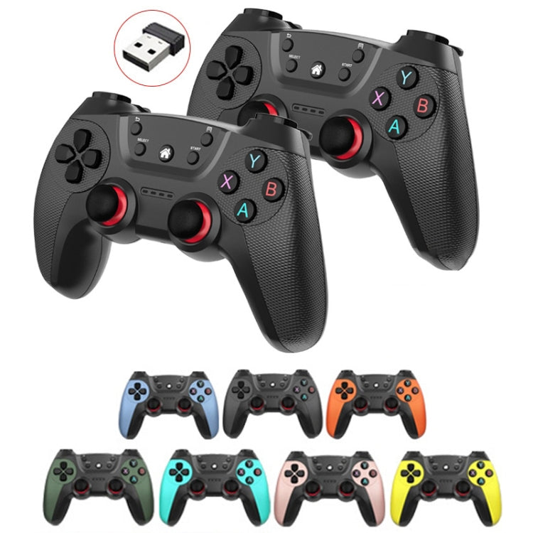 KM-029   2.4G One for Two Doubles Wireless Controller Support PC / Linux / Android / TVbox(Mountain Blue)