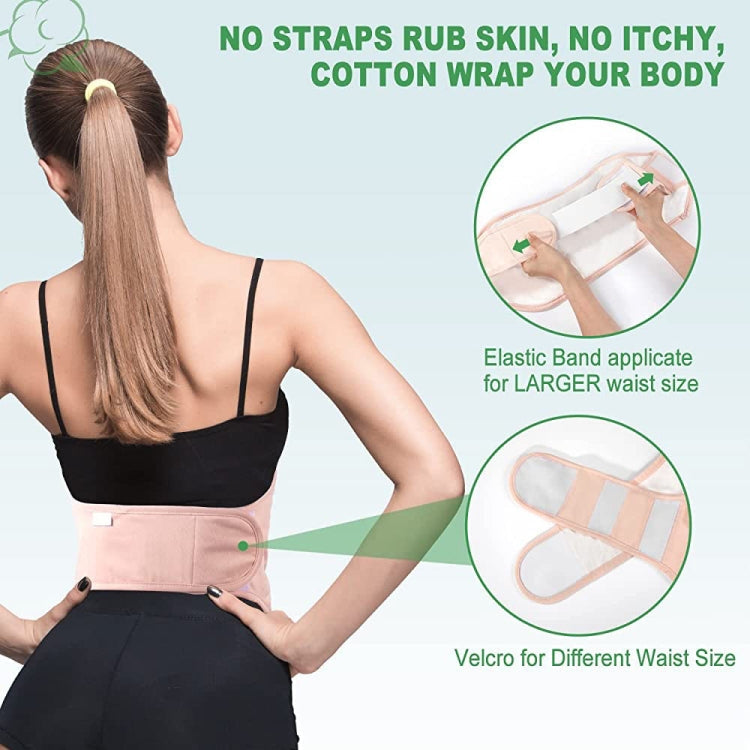 Waist+Neck Support Leak-proof Care Aid Package Sleep Conditioning Aids(Pink)