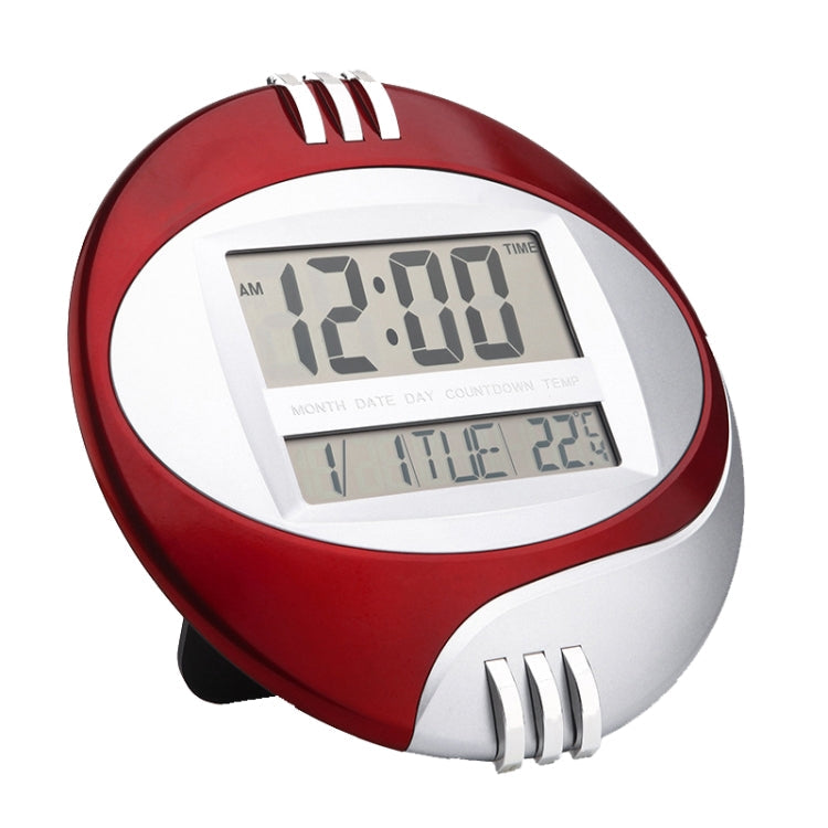 3885N Modern Silent Electronic Clock LCD Large Character Clock(Black)