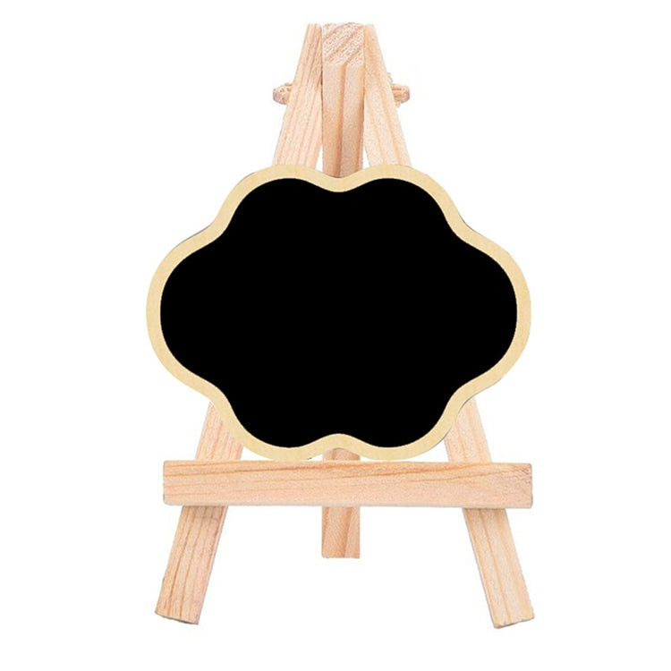 Small Party Shop Message Blackboard Ornaments Pine Tripod Decorative Message Board(Cloud)