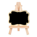 Small Party Shop Message Blackboard Ornaments Pine Tripod Decorative Message Board(Big Wave)