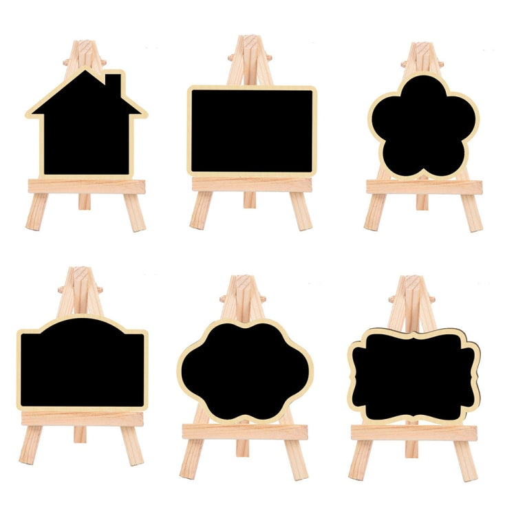 Small Party Shop Message Blackboard Ornaments Pine Tripod Decorative Message Board(Cloud)