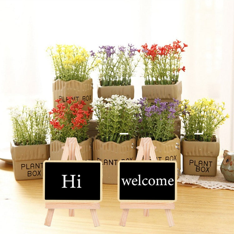 Small Party Shop Message Blackboard Ornaments Pine Tripod Decorative Message Board(Cloud)